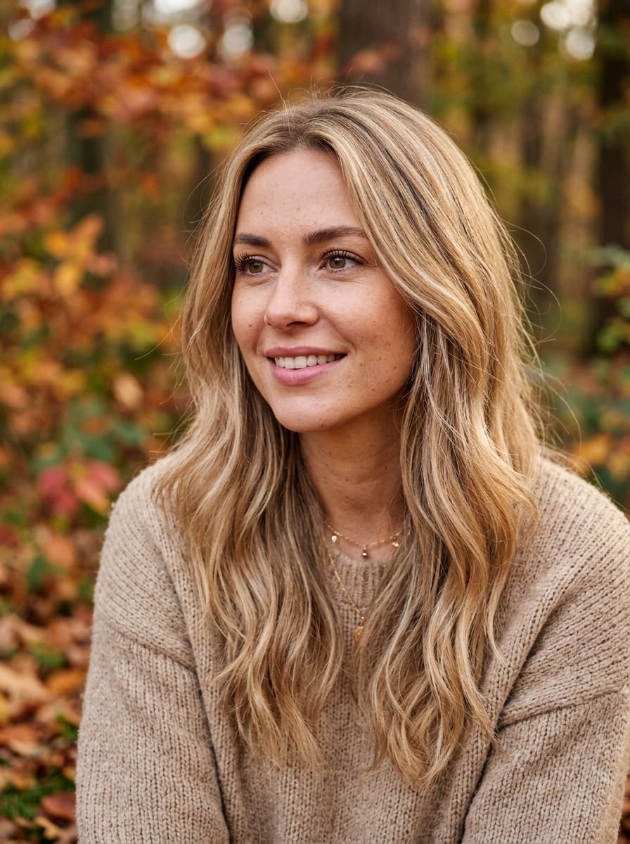 Warm Beige Blonde - Herbst Haarfarbe 2026